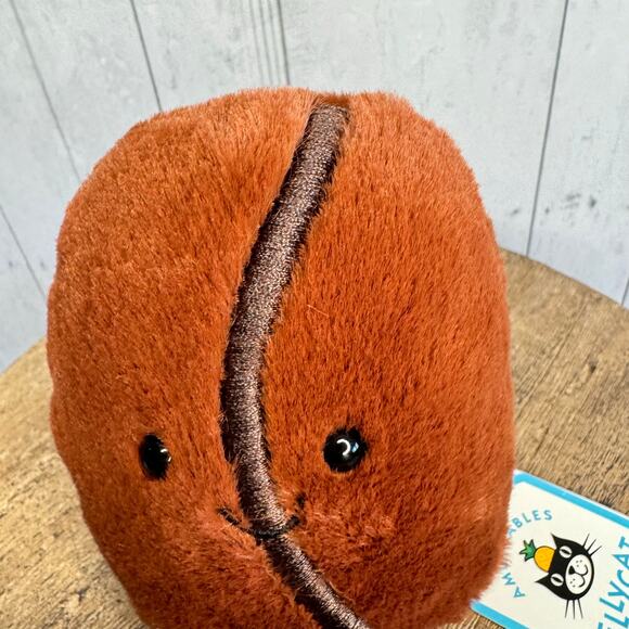 Jellycat COFFEE BEAN Jellycat Amuseables New FAST SHIP Authentic - Picture 3 of 8